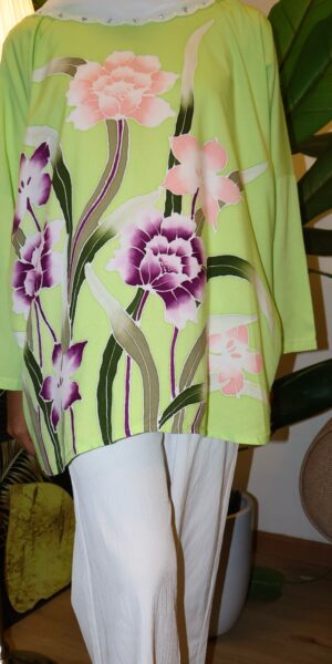 Exclusive Batik Lukis blouse (apple green)