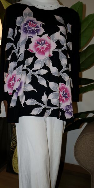 Exclusive Batik Lukis blouse (black)