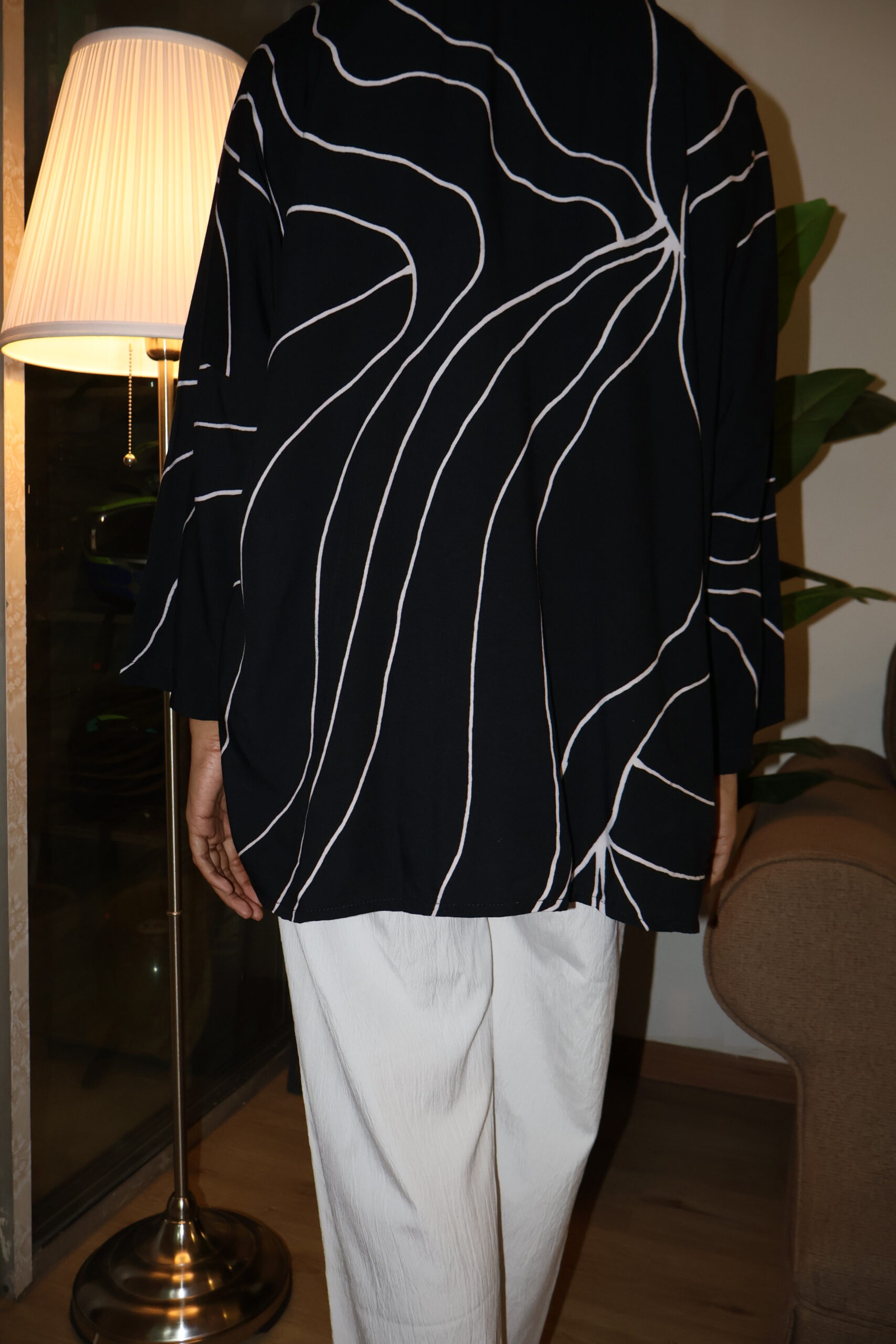 Exclusive Batik Lukis blouse (black) - Image 2