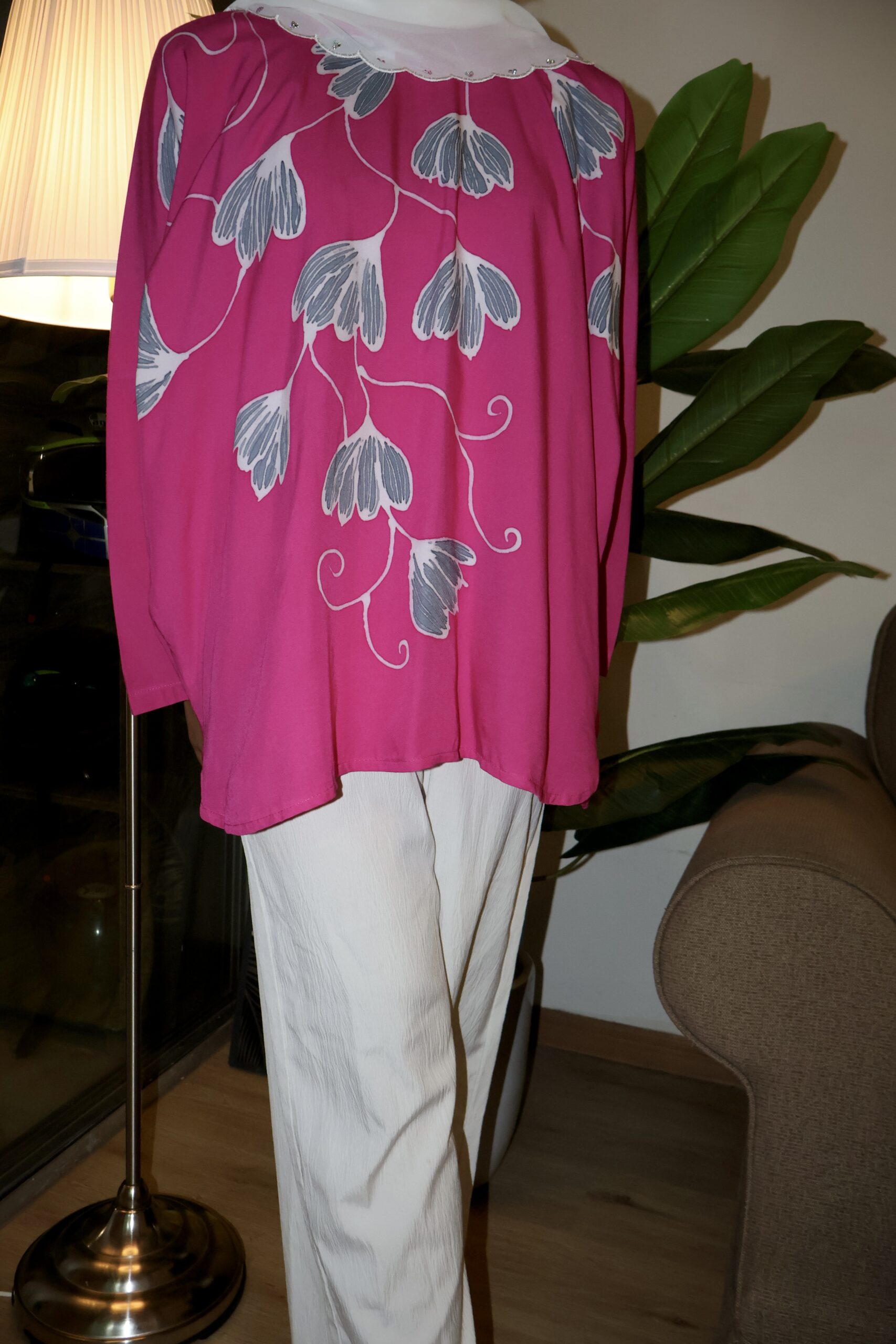 Exclusive Batik Lukis blouse (pink)