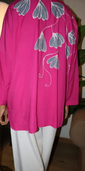 Exclusive Batik Lukis blouse (pink) - Image 2