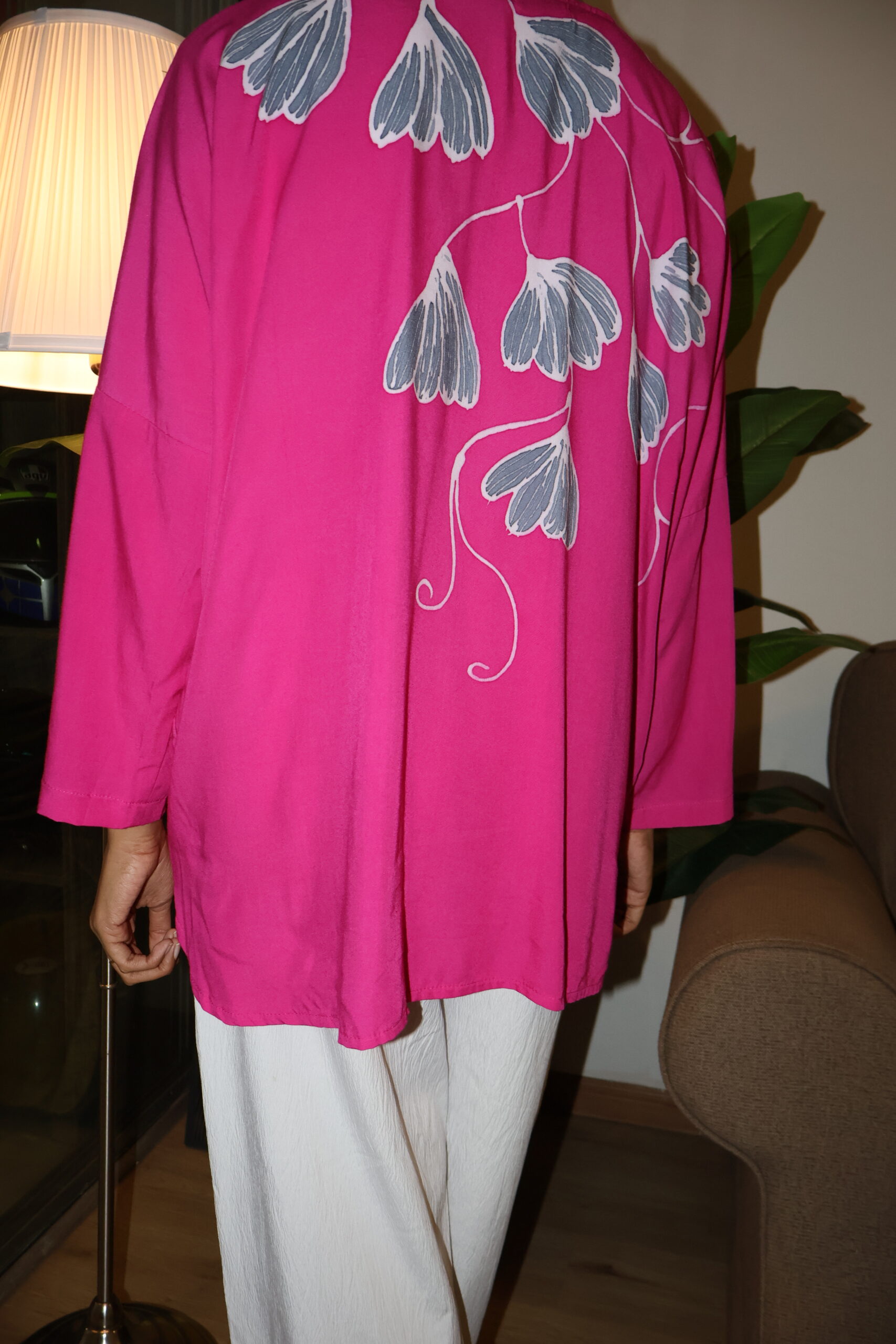 Exclusive Batik Lukis blouse (pink) - Image 2