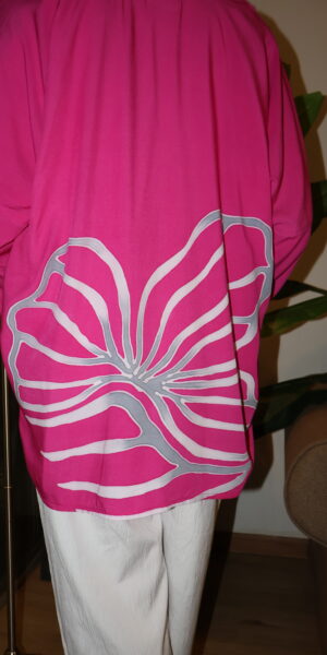 Exclusive Batik Lukis blouse (pink) - Image 2