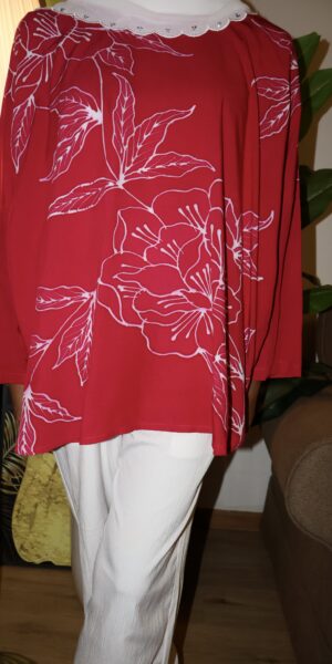 Exclusive Batik Lukis blouse (Red)