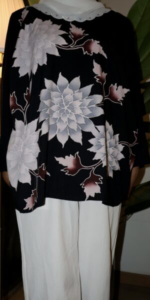 Exclusive Batik Lukis blouse (black)