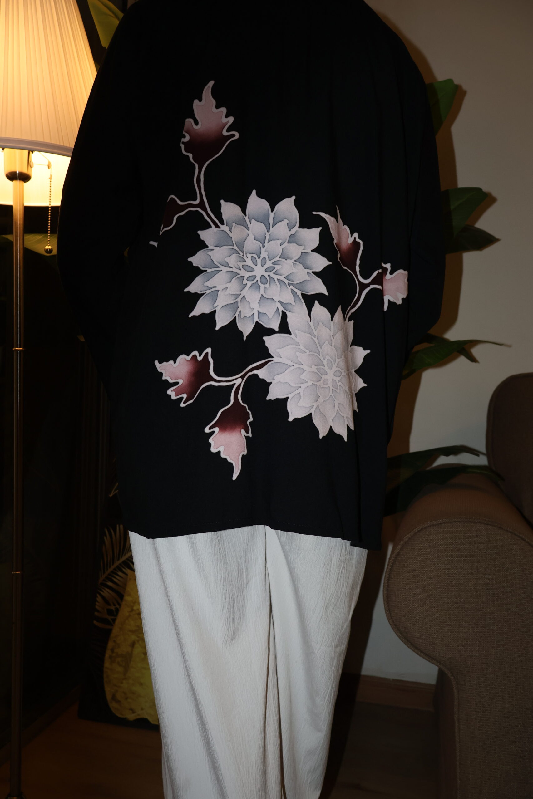 Exclusive Batik Lukis blouse (black) - Image 2